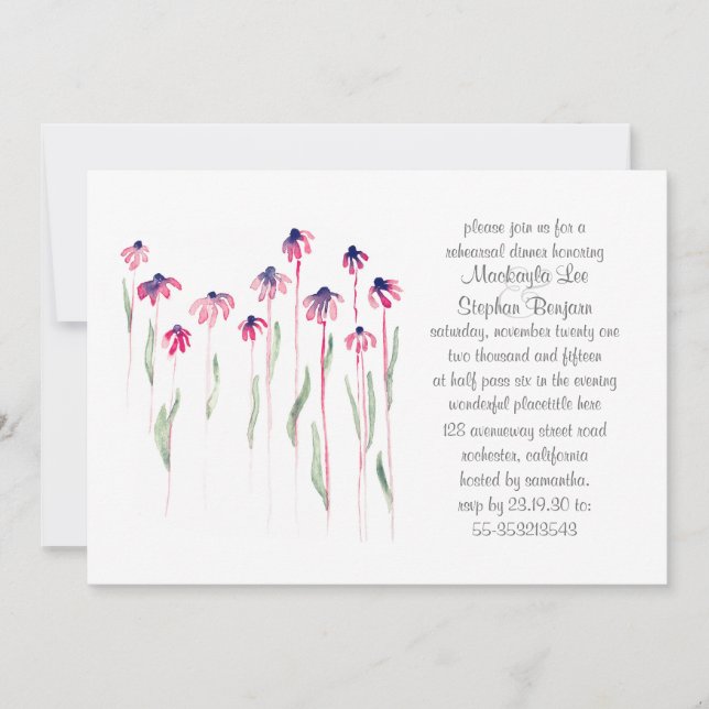 Janto de ensaio de condensadores Convite de Aquare (Frente)