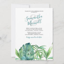 Janto de Ensaio de Folhas Tropicais de Aquarela