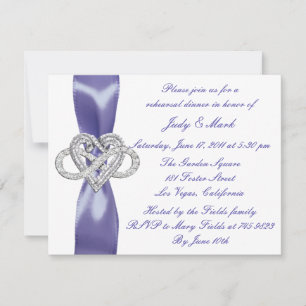 Janto de ensaio do coração com azul-púrpura infini