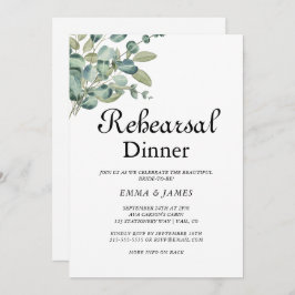 Janto de ensaio em verde sofisticado Convite