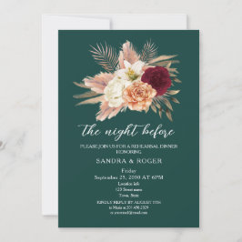 Janto de ensaio Emerald Floral Convite