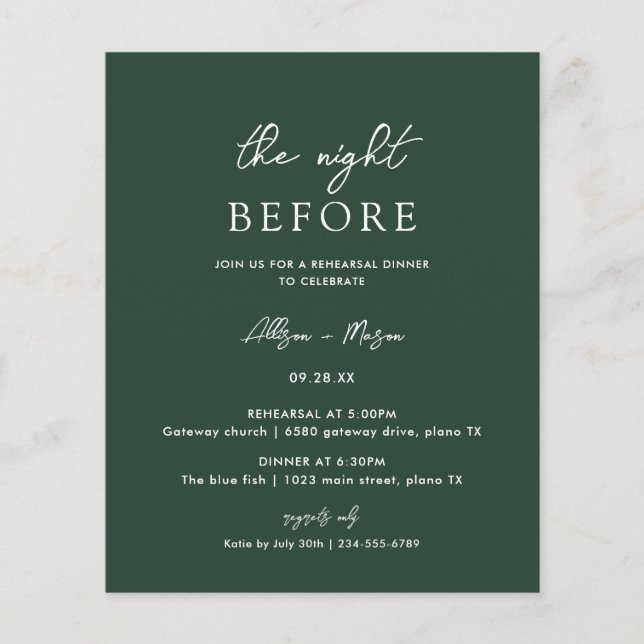 Janto de ensaio Emerald Green (Frente)