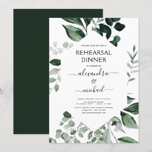 Janto de ensaio Foliage Greenery Elegant Convite E