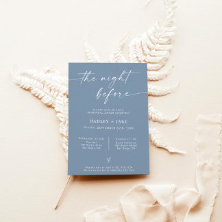 Janto de Ensaio Moderno Convite | Na Noite Anterio