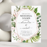 Janto de ensaio orçamental Eucalyptus Greenery<br><div class="desc">Orçamento Eucalyptus Greenery Rosa Dourado - Blush Pink Geométrico Botanical Watercolor Janto de Casamento da primavera Convites sobre fundo Branco - inclui uma bela e elegante tipografia de roteiro com folhas botânicas modernas e verde para a celebração especial do dia do Casamento.</div>