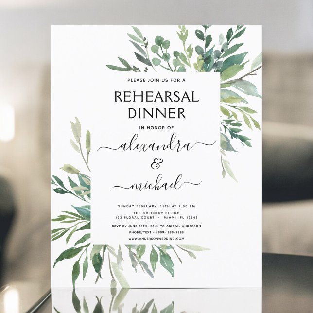 Janto de ensaio orçamental Foliage Greenery (Criador carregado)