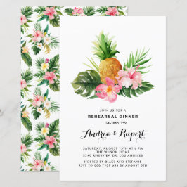 Janto de ensaio tropical do abacaxi com aquarela