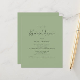 Janto de Ensaios de Casamento Orçamental Sage Gree