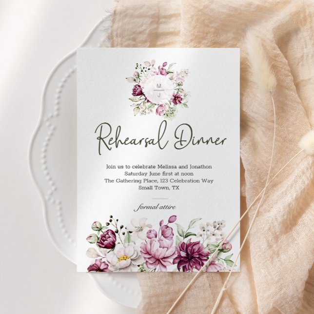 Janto de Ensaios Florais de Peonies Rosa Burgundy (Criador carregado)