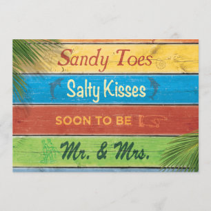 Janto de Ensaios Sandy Toes Salty Kisses Convite
