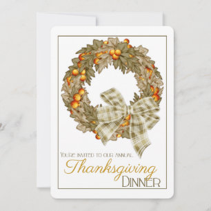 Janto Elegante Wreath Thanksmaking Convite 12
