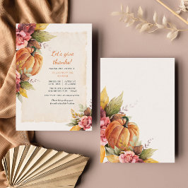 Janto Floral de Ação de Graças de Abóbora de Orçam