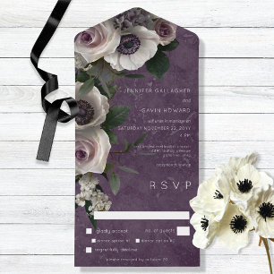Janto Floral Moderno Plum Purple Elegante
