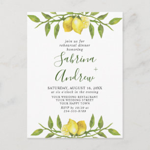 Janto Lemon Greenery REHEARSAL Convite