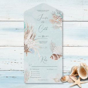 Janto Modern Aqua Ocean & Shelds