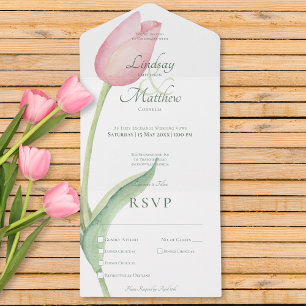 Janto Moderno Solo de Tulipas Cor-de-Rosa Esmagada