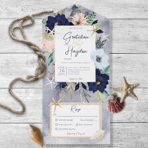Janto náutico Rustic Beach Blue