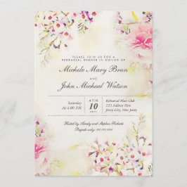 Janto Romântico Floral Boho Convite para Ensaio