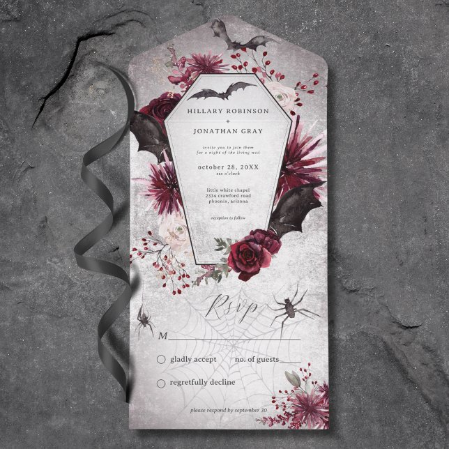 Janto Rustic Black & Burgundy Halloween (Criador carregado)