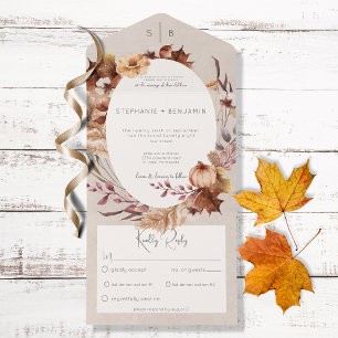 Janto Rustic Fall Floral & Leaves