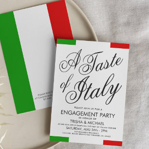 Janto Temático Italiano Convite de Festa de noi