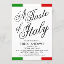 Janto Temático Italiano | Convite para chá de pane