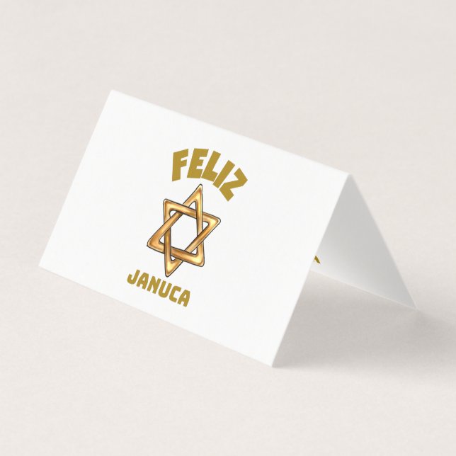 Januca, Feliz Januca, Menorah, Masada (Frente)