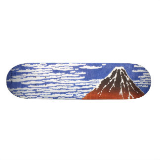 japan ukiyoe mt-fuji skateboard