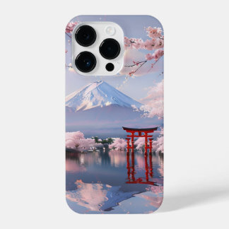 Japanese Cherry Blossom & Mount Fuji iPhone Case –