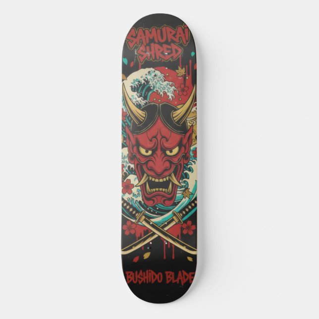Japanese demon Skateboard Art – Japanese Spirit (Frente)