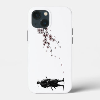 Japanese Ink Art Samurai & Sakura