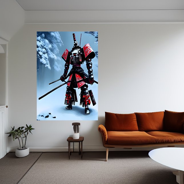 Japaneses Mech Samurai | AI Art Poster (Criador carregado)