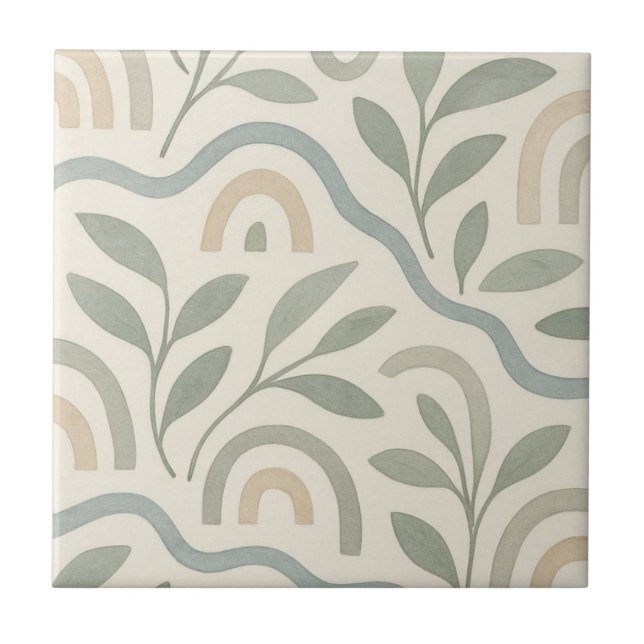 Japão - Escandinávia - Azul - Cor Verde Floral (Frente)