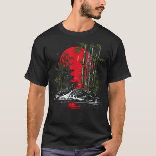 Japonês Bambu - Camisetas de Gráfico de Arte Japon