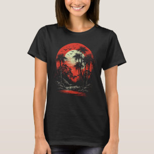 Japonês Bambu - Camisetas de Gráfico de Arte Japon