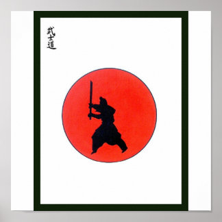 Japonês Bushido Way Of The Warrior Poster Olimpiad