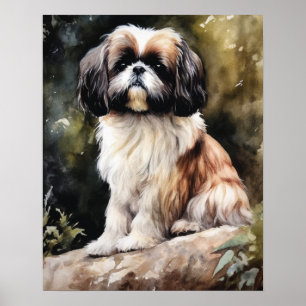 Japonês Chin Dog Art Impressão