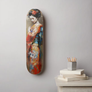 Japonês Geisha kawaii Girl anime skateboard
