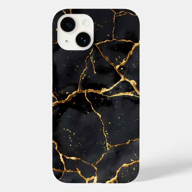 Japonês Kintsugi Preto e Dourado (Verso)