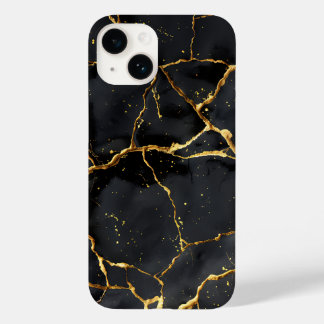 Japonês Kintsugi Preto e Dourado