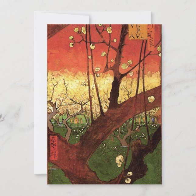 Japonismo: Ameixeira em Flor por Vincent van Gogh (Frente)