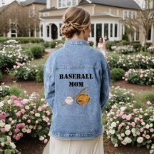 Jaqueta de Baseball Mãe Denim