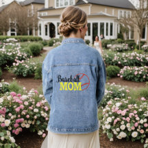 Jaqueta de Baseball Mãe Denim