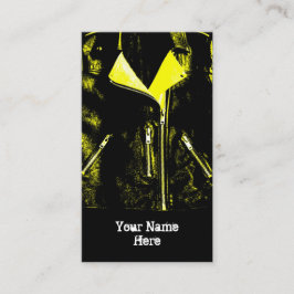 Jaqueta de couro Retrato preto cartão de visita am