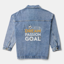 Jaqueta de Denim com Logotipo da Passion Goal