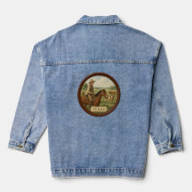 Jaqueta de Denim, das Mulheres do Texas Cowboy
