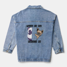 Jaqueta de Denim Engraçado Por Favor Não Me Perceb