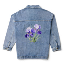 Jaqueta de Denim Íris Aquarela