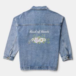 Jaqueta de Denim Personalizada da Madrinha de casa