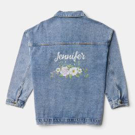 Jaqueta de Denim Personalizada de Bridesmaid de Ca